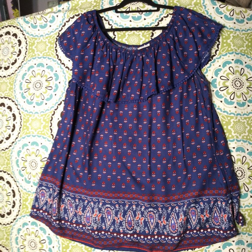 1644 Size 3X Faded Glory Top